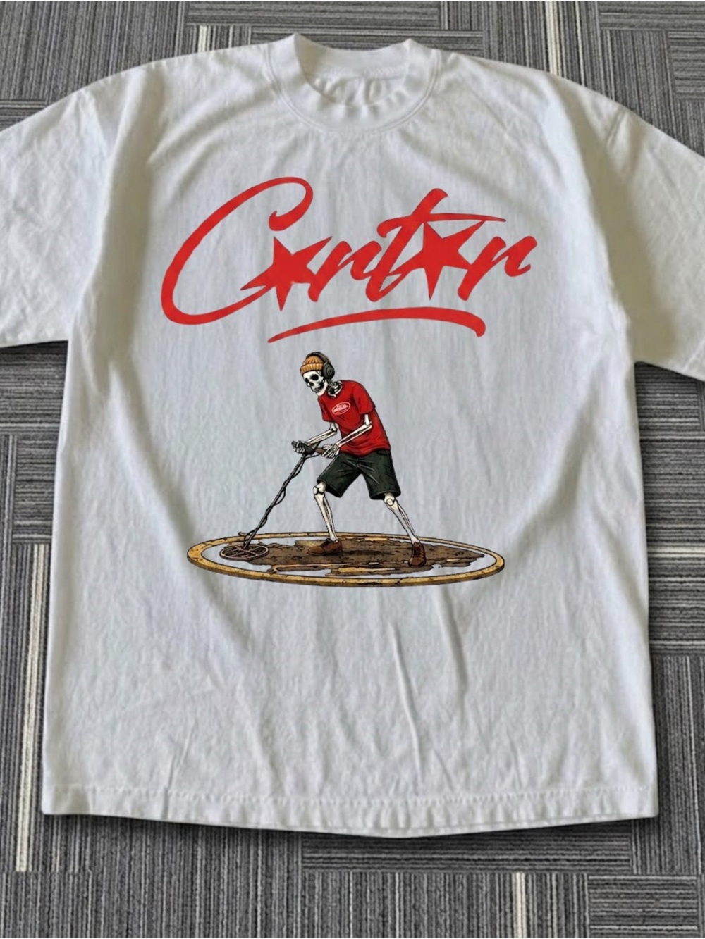 Gildan Metal Detector Skeleton Graphic Tee
